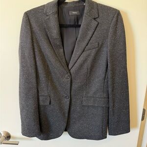 Theory Charcoal Textured Jacket